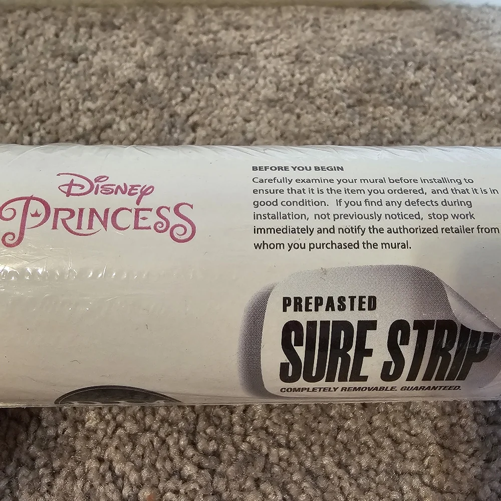 Disney Princes Littlest Mermaid Peel and Stick Wall Mural by RoomMates 10.5'x6'